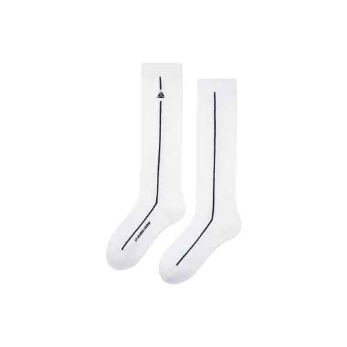 LI NING 1990 GOLF серия Колено Высокие Носки Женские 1 упаковка Стандартный белый