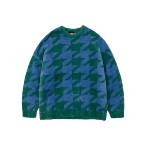 AJOBYAJO Гусиная лапка Check OVERSIZED Свитер Мужской