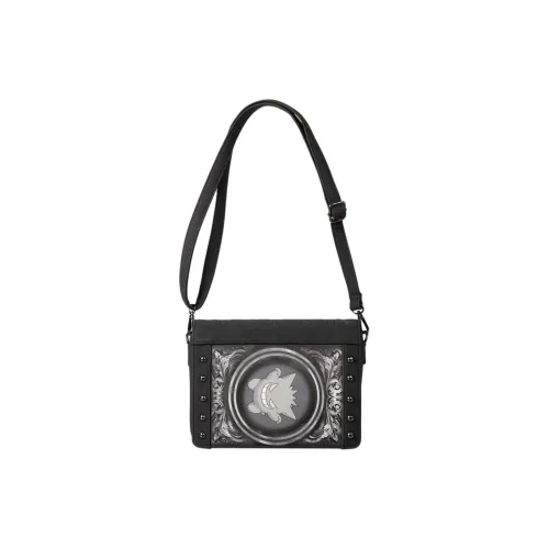 POKEMON Vic Lee Коллаборация Полиуретан Плечевая сумка Унисекс Черный