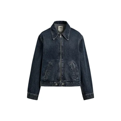ZARA Blue Men's Denim Jackets ZARA Синий Мужские Джинсовые Куртки