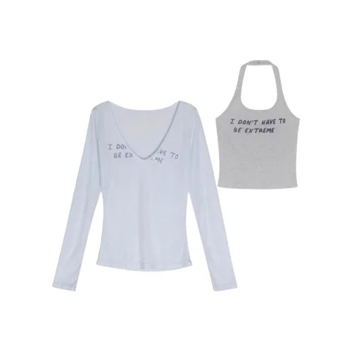 Wang Leshi Синий Женские Повседневные костюмы