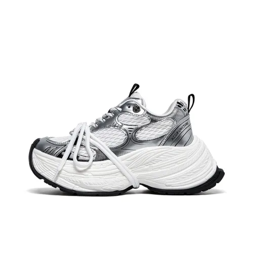 Acupuncture визуально увеличивает рост устойчивые к истиранию дышащие низкий топ кроссовки с толстой подошвой женские