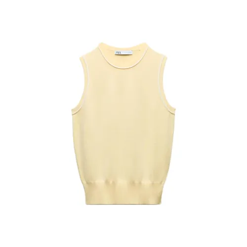 ZARA Кремовые Женские Майки