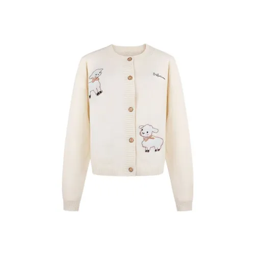 MA JOURNEE Экрю Женская Трикотажная