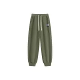 [Полиэстер-Хлопок Манжетные Штаны] Серый Зеленый (Tb Винтаж Рамка Логотип Штаны)