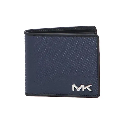 MICHAEL KORS Коровья кожа с вставками из кожи кошелек мужской морской синий