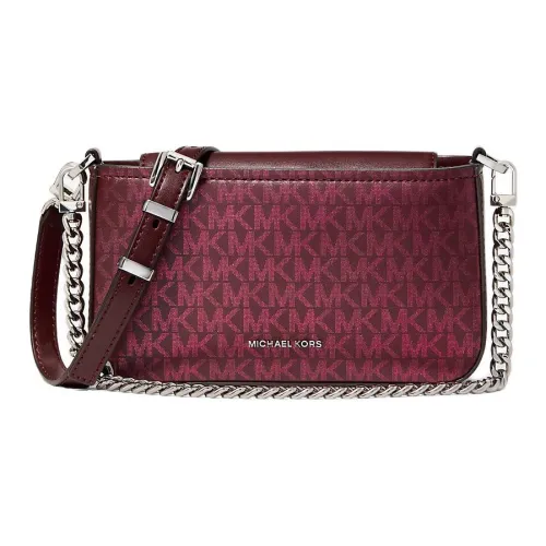 MICHAEL KORS Bryant Полиуретан Сумка через плечо Сумка на плечо Маленькая Женская Коричневая Красная