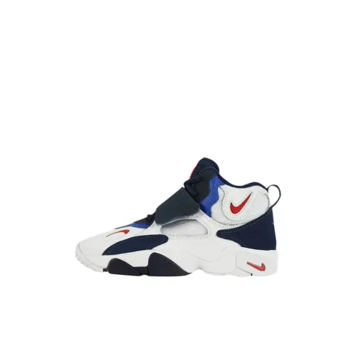 Nike Air Max Speed Turf MID Топ Детские Баскетбольные Кроссовки Белый Синий Детский