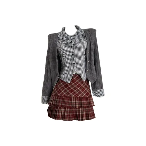 POPO.INFO Изображение Цвет Женские Комплекты с Юбкой