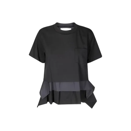 Sacai Черные Женские T-рубашки