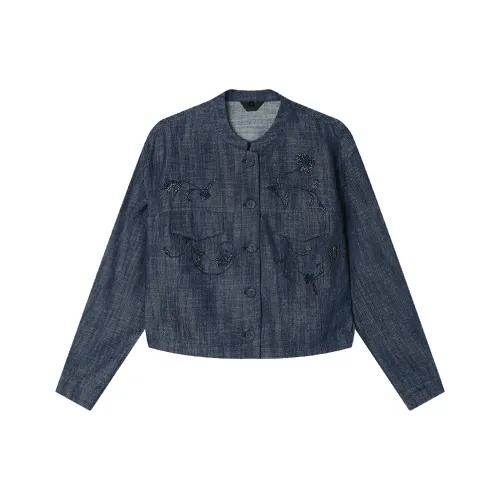 LOUISY AO Синий Женские Джинсовые Куртки