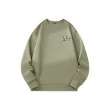 [Весна Осень Тяжелый] Серый Горох Зеленый (Ma Зебра Журнал Логотип на груди)