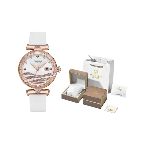 ROLENDO R Кварцевый механизм Часы Женские Серебристый циферблат RL7036