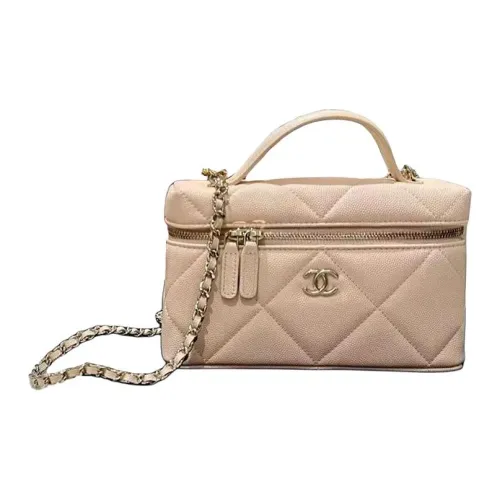 CHANEL Ручная работа Узор Ромб Одно плечо Сумка Стандартная Женская Розовая