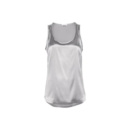 BRUNELLO CUCINELLI Майка Женская Серебряная