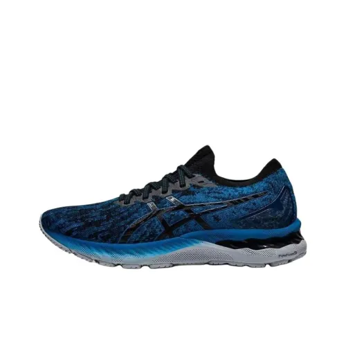 ASICS Gel Nimbus 23 Low Топ Беговые кроссовки Мужские Синие