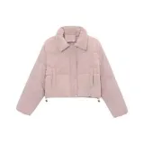 Розовый вельвет, хлопковый пуховик