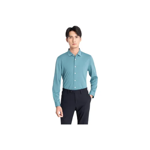 GOLDLION Бирюзовый 54 Мужские Рубашки