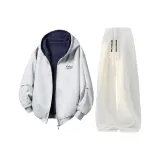 Серый свитшот + белый