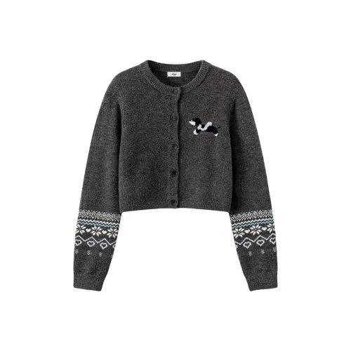 CHUU Темный Фотиния Серый Женский Трикотаж