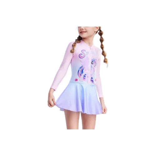 ZOKE x Pony Berry совместный модель Облегающие купальники Летние Детские