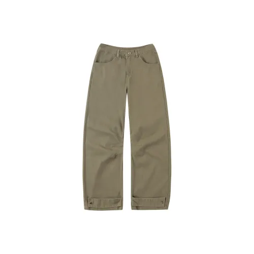 WAYHWEI Кофейный Унисекс Повседневные Штаны