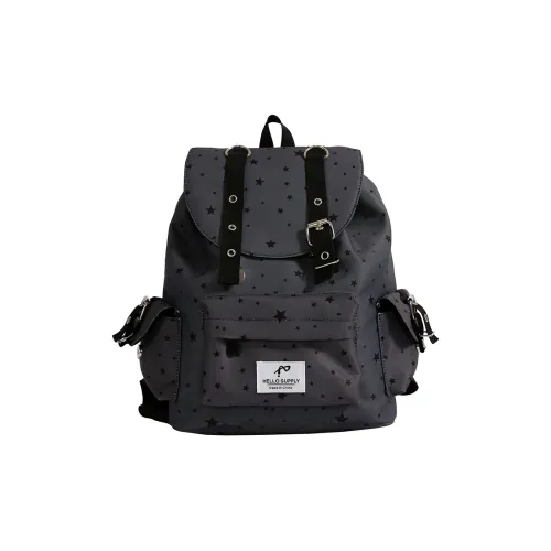 BGAY Нейлоновый рюкзак для женщин звезды гороховый узор