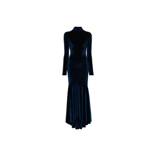 ATU BODY COUTURE SS24 Длинное платье с длинными рукавами женское морской синий