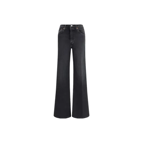 RE DONE Wash Black Women's Jeans RE DONE Вымытые Черные Женские Джинсы