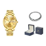 Браслет из нержавеющей стали золотого тона