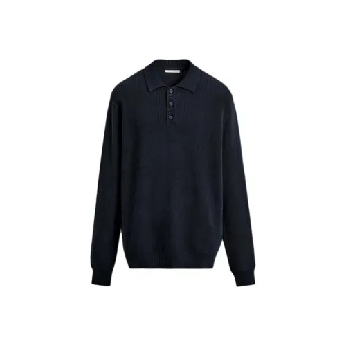 ZARA Морской Синий Мужская Рубашка Поло