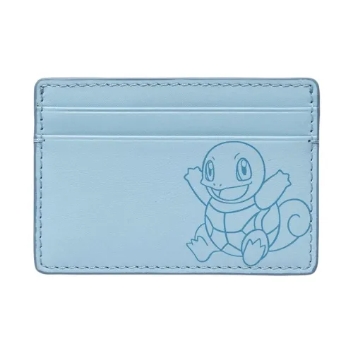 POKEMON Окаменелость Коллаборация Кожа Держатель для карт Стандартный Унисекс Синий