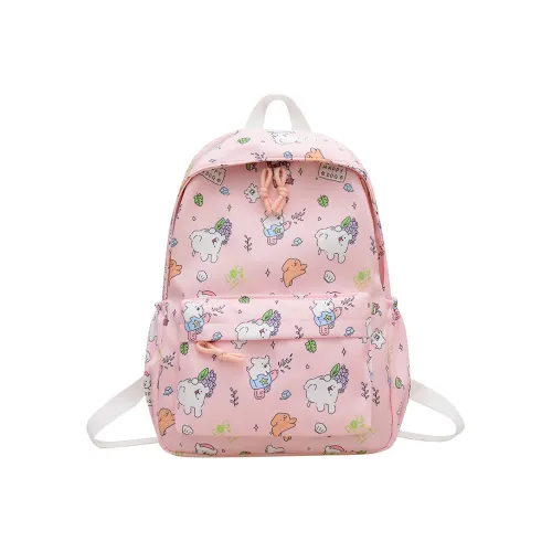 ZKHE Нейлоновый рюкзак стандартный экрю черный розовый синий