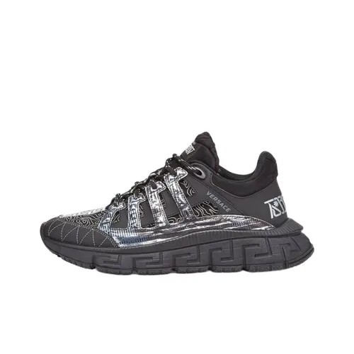 VERSACE Trigreca Низкий Топ Повседневная Обувь Женская Черная