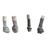 Темно-серый + Светло-серый / (Пэчворк, эластичные, носочные чехлы)