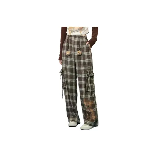 LALABOBO Кофе Женские Повседневные Брюки