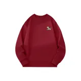 [Spring Autumn Heavy] Бордовый (Ma Зебра Журнал Логотип на груди)