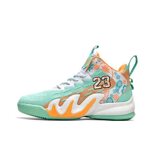 WAVECREST Амортизаторы Shock Abrasion Resistant Slip Resistant High Топ Баскетбольные кроссовки Унисекс