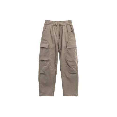 ENTONG Бобовый Серый Унисекс Повседневные Штаны