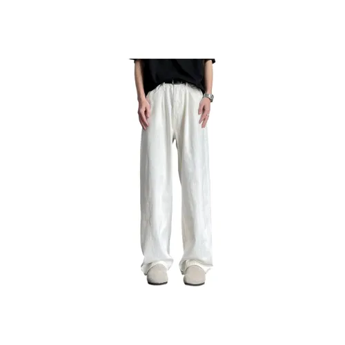 GANGZAI Белый Унисекс Джинсы