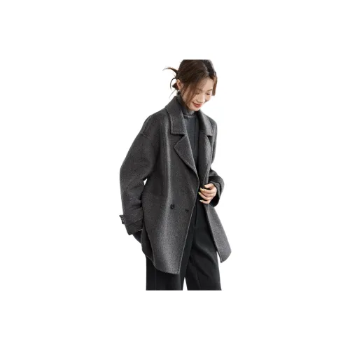 MOHANYIMEI Серый Женский Пальто