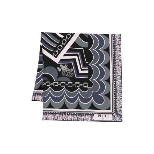 EMILIO PUCCI Шелковые шарфы Женские Черный