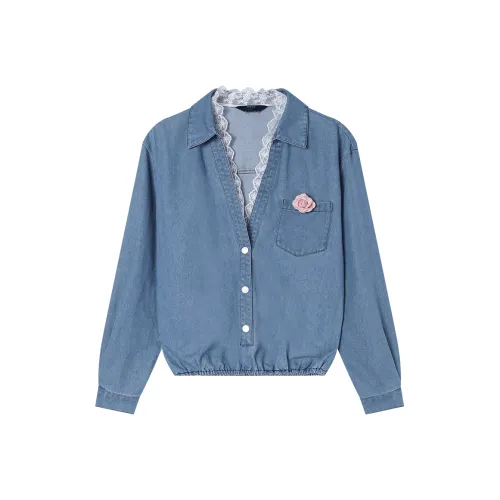 LOUISY AO Синий Женская Рубашка