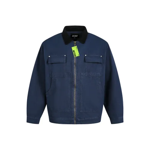 W7H1 Синий Унисекс Куртки