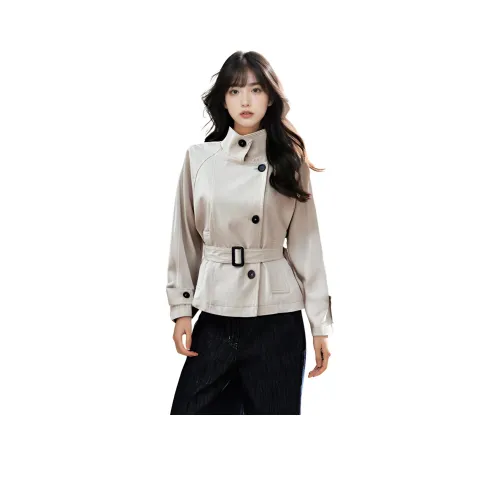 VKXOW Ecru Женский тренч