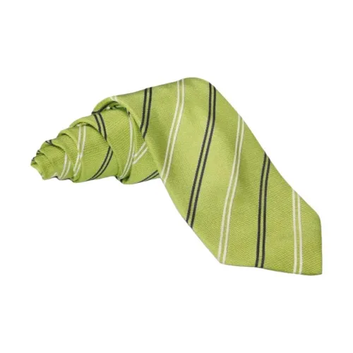 GUY LAROCHE Шелк Галстуки Унисекс Зеленый