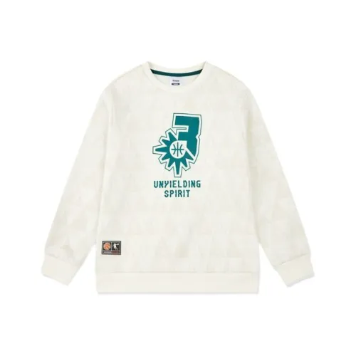 QIAODAN Навес Белый с принтом по всей поверхности Kids Свитшоты