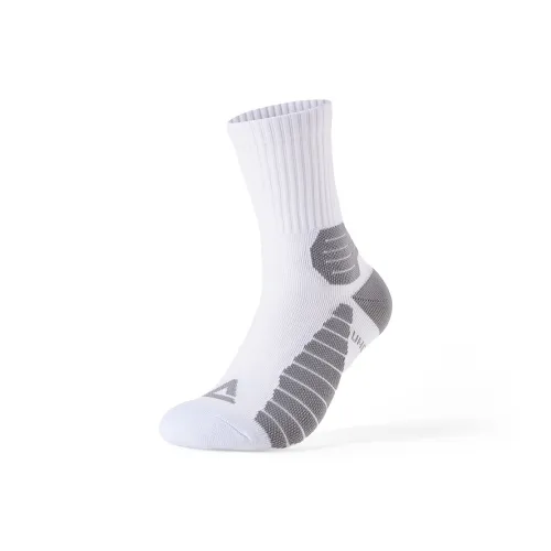 PEAK Баскетбольные носки Унисекс Все Белые