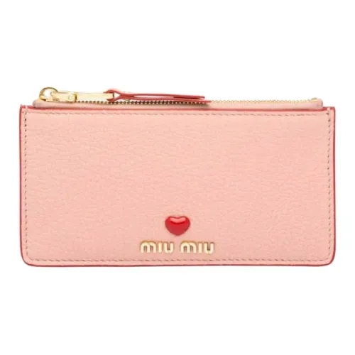 MIU MIU Madras Кожа Клатч Женские Орхидея Розовый