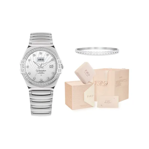 VRQ Hephaestus Watch Кварцевый механизм ремешок из нержавеющей стали женские часы белый циферблат